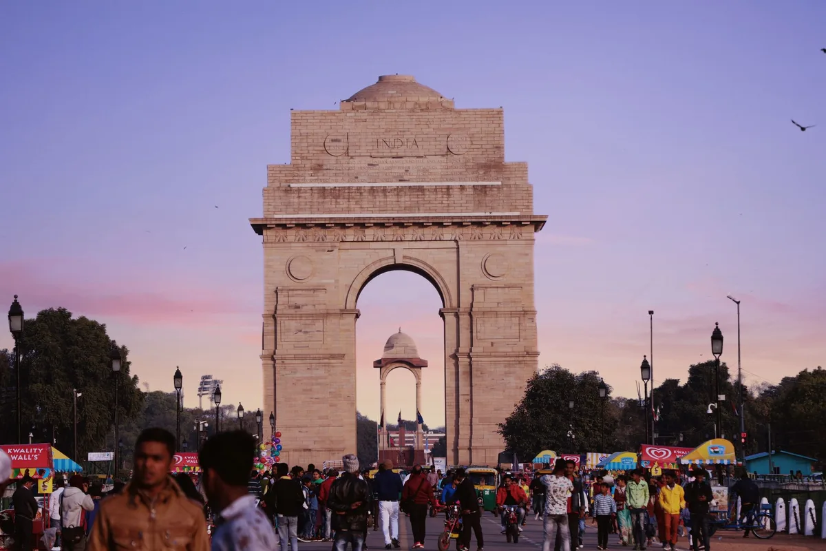 India Gate in Delhi at dusk - the NCR market where mobile-first, UPI-driven customers judge businesses by their websites