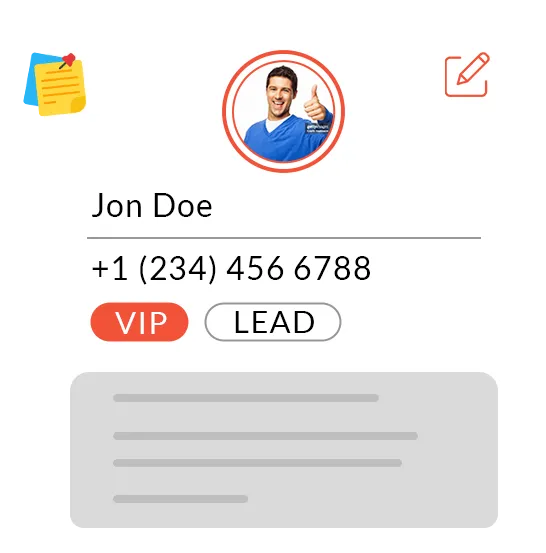Volts Connect contact profile with tags inside WordPress